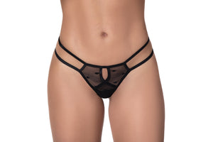 Adjustable mesh thong, thong, panty, black panty, black thong, mesh, hot lingerie, sexy lingerie.