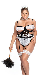 Plus French Kiss Maid Costume